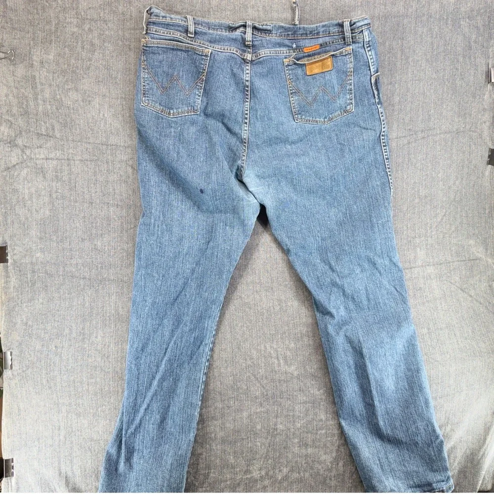 Wrangler FR Jeans Mens 42x34 Blue Cotton Blend Regular Flame Resistant Workwear